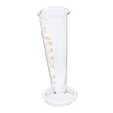 IWOWHERO Vaso Medidor de Vidrio Graduado para Laboratorio con Escala Clara y Diseño Transparente Herramienta Esencial para Medición Precisa Experimentos Científicos y Uso Color Aleatorio
