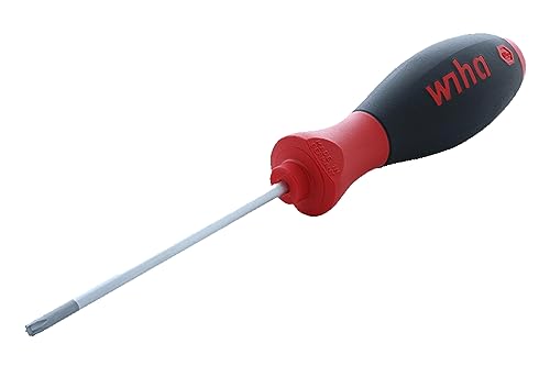 Wiha Schraubendreher SoftFinish® TORX® mit Rundklinge (01292) T20 x 100 mm ergonomischer Griff für kraftvolles Drehen, Allrounder für Industrie und Handwerk