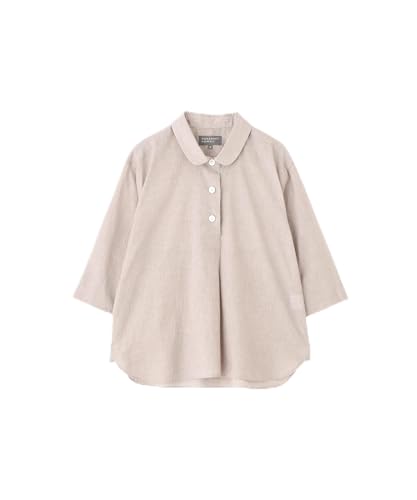 [MARGARET HOWELL] シャツ DOUBLE STRIPE COTTON SILK レディース 2 058 BROWN/WHITE 578-6152252