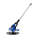 BBinmine 1680W Electric Cement Plastering Trowel, 6-Speed Adjustable Concrete Polishing Machine with Mixing Rod & Extension Handle for Mortar, Putty, Wall Smoothing (Blue)