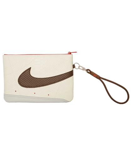 NIKE Icon Blazer Bolsa clutch grande carteira de documentos com alça pele marfim