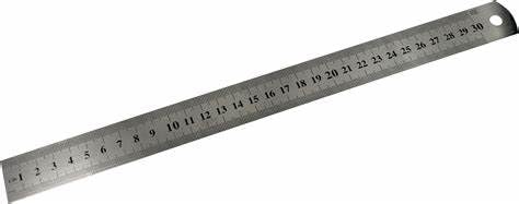 ARS Stainless Steel Scale Ruler 30 Cm | Pack of 4 Pieces | Permanent Etched Graduations