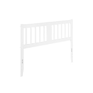 AFI, Tahoe Solid Wood Slatted Headboard, Queen, White