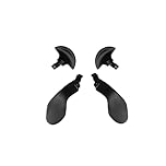 4PCS Metal Back Paddles for PS5 DualSense Edge Controller, Replacement Rear Paddles for PS5 Dualsense Edge Controller Rear Parts,Interchangeable Metal Rear for PS5 Dualsense Edge Controller, Black