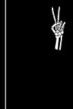 Photo Gallery skeleton peace sign notebook: cool skeleton hand peace sign lined notebook (6 x 9) Photo Gallery skeleton peace sign notebook: cool skeleton hand peace sign lined notebook (6 x 9)