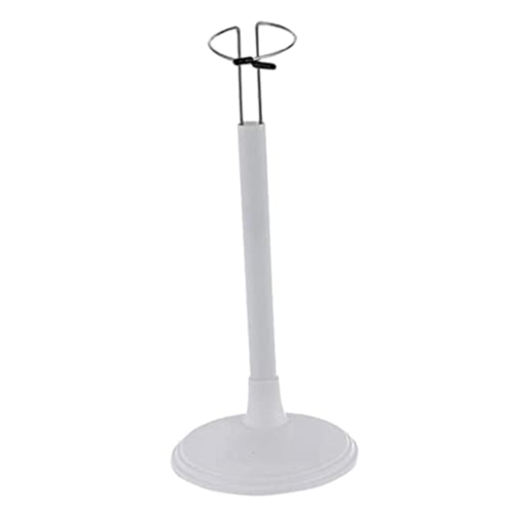 Adjustable Doll Stand Display Holder for Dolls, White