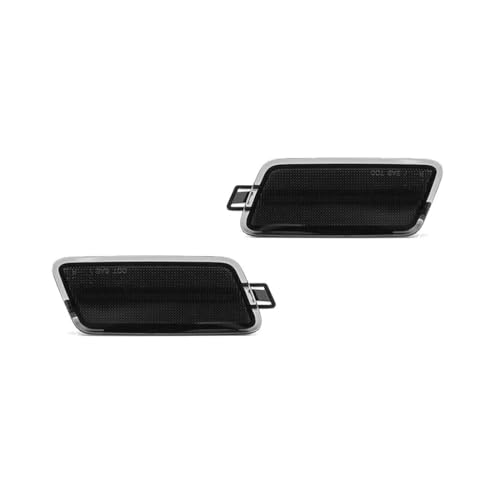 FBTBWGI Smoked Front Quarter Panel Side Marker Lights Kit Black ABS Housing for Audi for A7 Elite/S Line 16-17 for RS7 Base 14-18 & Performance 16-18 for S7 Base 13-18 & Prestige 17-18 Smooth