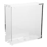 Construcción resistente a los impactos: hecha de acrílico grueso, la funda protectora de tarjetas resiste rayones e impactos, manteniendo sus tarjetas impecables en cualquier entorno, almacenamiento de tarjetas de béisbol, organizador de tarjetas apilable