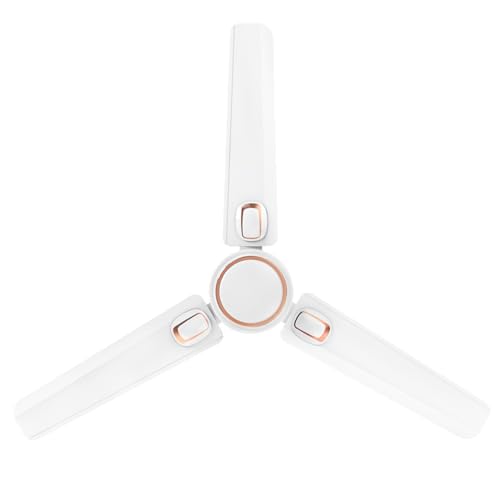 Polycab Superb Plus 1200mm Star Rated Ceiling Fan For Home | High Speed & Air Flow, 100% Copper | Saves up to 33% Electricity | 2 years warranty?Snow White?