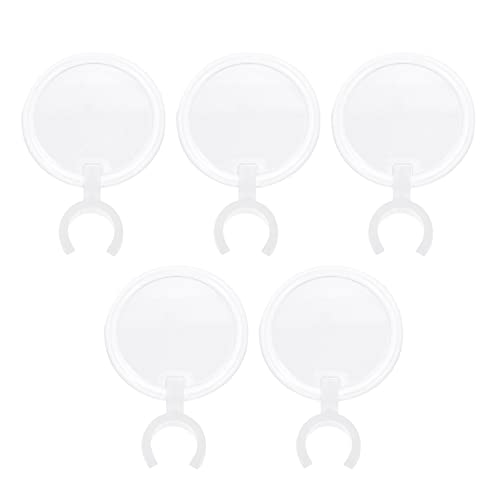 5Pcs Penholder Magnifiers: Mini Magnifying Glasses Folding Diamond Sticky Pen Holder Reading Magnifying Lens