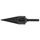 Holzspaltbohrer Holzspalter Kohlenstoffstahlspaltbohrer Schneidkopf Schwarzer Sechskantschaftschraube Spaltkegel Twist Brennholzbohrer (32 mm)