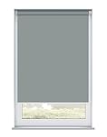 Winzow - Made to Measure Thermal Dimout Roller Blinds - Child Safe, Bespoke Thermal Window Shades, Easy Install Window Blinds - Roller Blinds For Windows - Custom Blinds For Bedroom Bathroom Kitchen