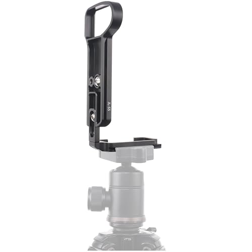 Hersmay L Angle for Panasonic S5 Camera L Bracket Plate for Lumix S5 Arca Swiss Quick Release Plate, Black - Image 3