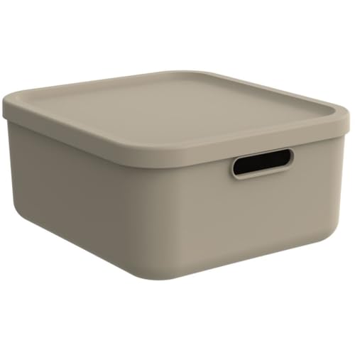 Boîte avec couvercle beige pour harmoniser le salon et la chambre - 2