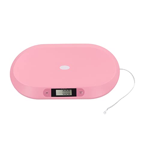 Electronic Baby Scale Pink Measuring Tape Highly Accurate Strong Platform Digital Pet Scale 20kg Bearing
