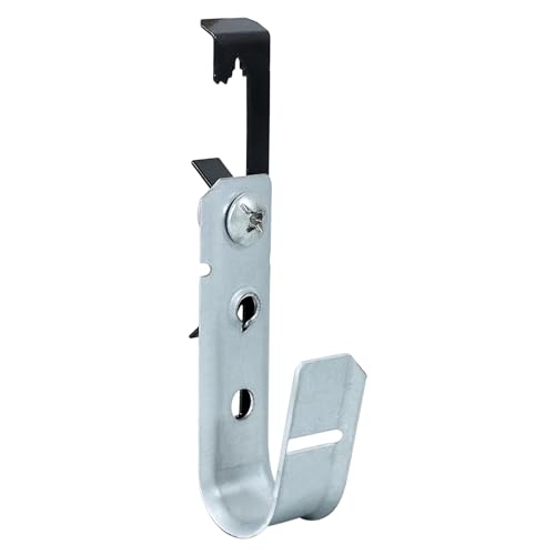 Abeicy 20 Pack 3/4" Heavy Duty J Hook, Wire Support J-Hook with W Clip for Hanging Cable Management to Ceiling Grid Wire & Threaded Rod