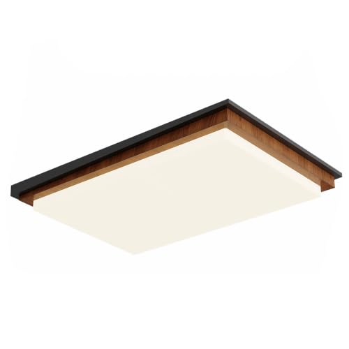 Plafonnier LED moderne 58W avec 3 couleurs de lumière et profil bas