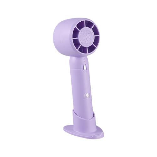 Paris Hilton Portable Paris Hilton Handheld Fan with Base – Adjustable Speeds for Home, Office & Travel