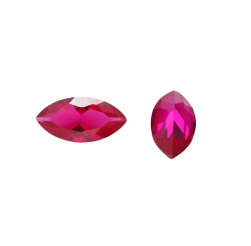 Fournitures de pierre en vrac rubis rose synthétique 14 mm fabrication bijoux
