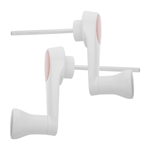 MOTHNUR Manivela para Elevador de Mesa Manual 6 Dientes 2 Piezas Color Rosa, Repuesto para Escritorio Ajustable, Herramienta Resistente para Oficina y Estudio