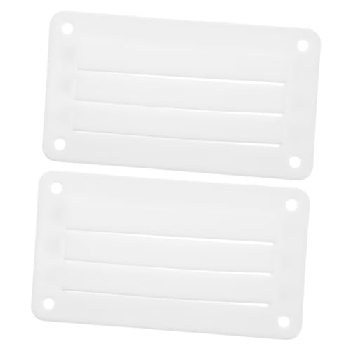 FUNOMOCYA Ventilation Window Marine Louvered Vent Louvered Vent Replacement Marine Ventilation Plate White Nylon