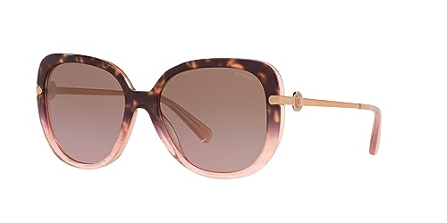 Coach HC8320 Sunglasses, Rose Tortoise Gradient/Brown Pink Gradient, 55 mm2