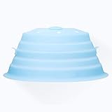 Collapsible Silicone Microwave Plate Cover Splatter Guard, for Food Collapsible Microwave Plate...