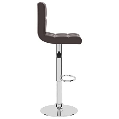 Tabouret de bar marron scandinave réglable en hauteur - 5