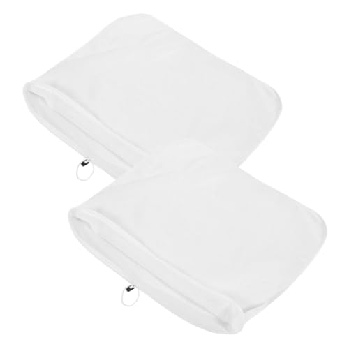 PRETYZOOM Nut Milk Bag Strainer Set of 2 Fine Mesh Brewing Filters for Home Polyester Drawstring 250