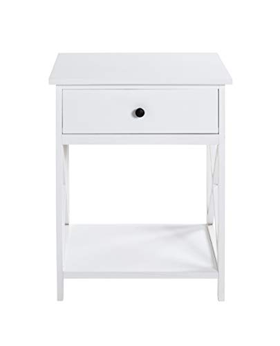 Table d'appoint Blanc HAKU finitions soignées en MDF durable - 6