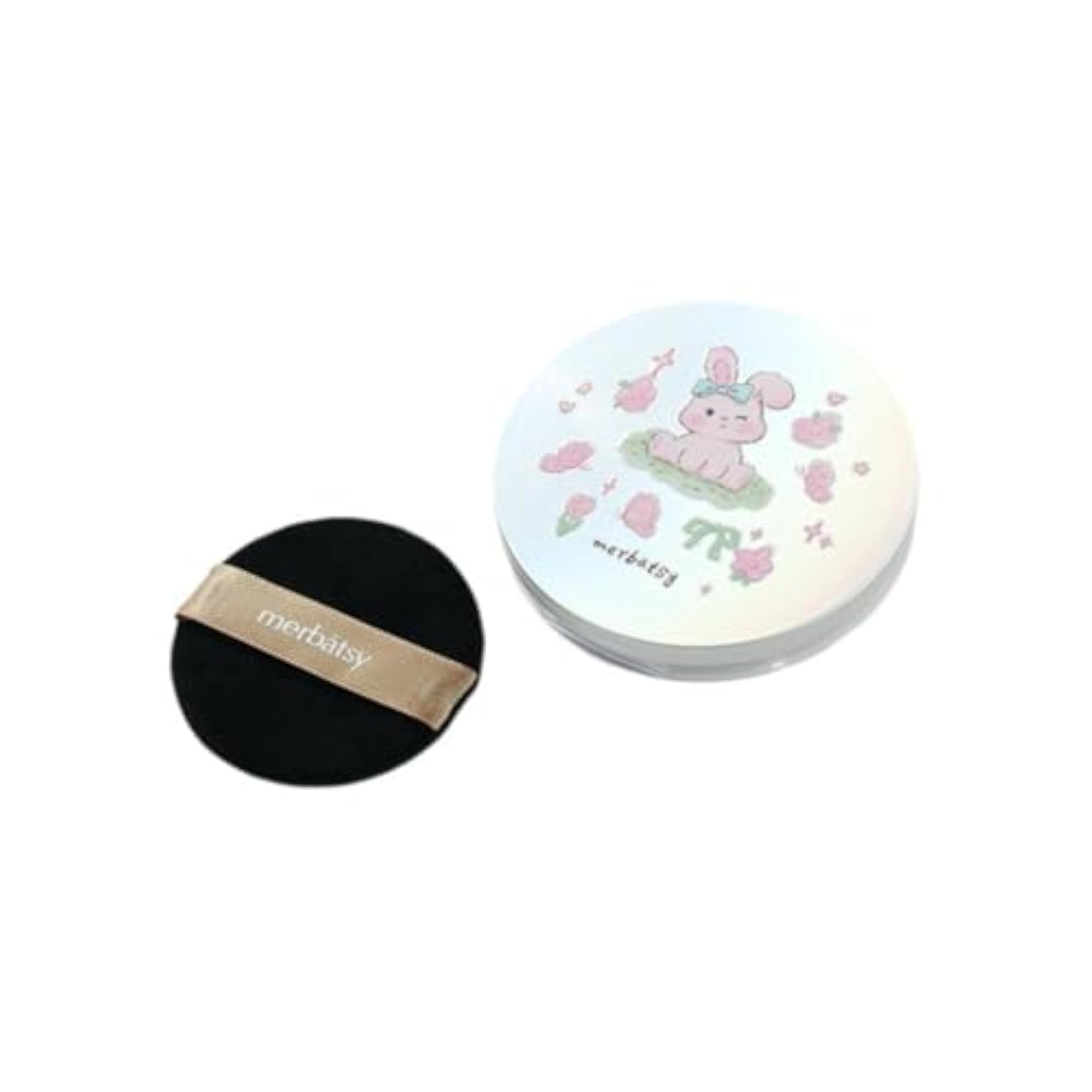 Club Bollywood Powder Container, Portable Elastic Mesh Sifter with Mirror