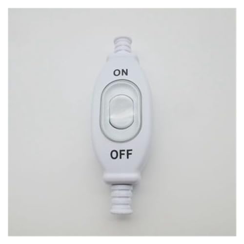 Interruptor en línea 204 IP65 para iluminación de jardín y terrazas con botón blanco de 3A