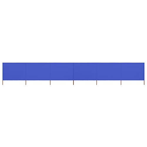 Protector de viento de 6 paneles Home Garden azul de 800x80 cm para camping y playa