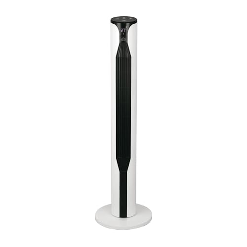 DCG VE9042TT - Ventilador de torre, 3 velocidades, temporizador de 12 horas, mando a distancia, 55W, H 106 cm