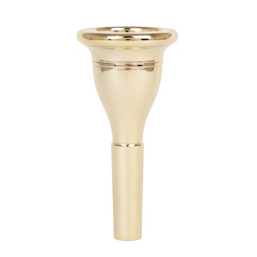 POENVFPO Embouchure de Tuba Professionnelle, en Laiton plaqué or, Longueur 99 Mm, Diamètre de Coupe 47 Mm, Production de Sons Métalliques Riches pour Musiciens (GOLD) – vue 6