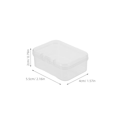 Boîtes de rangement rectangulaires transparentes et empilables avec couvercle - 3