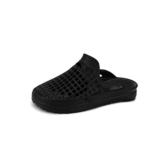 LUSSO CLOUD Scenario Comfort Slide - Unisex, Water Friendly, Jet Black, 6M/8W