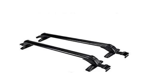 Portaequipajes Barra Portaequipajes Universal Aluminio Para Techo Coche Barra Transversal 100 Cm Capacidad Carga 75 Kg Con Cerradura Para Vehículos 4 O 5 Puertas