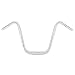 BURLY B28-349 Chrome Finish 12" Height 1" Tube Diameter Narrow Bottom Apehanger Handlebar