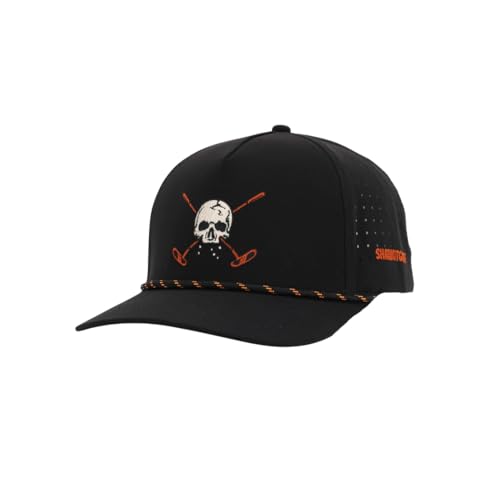 SHANKITGOLF Black Skull Rope Golf hat Adjustbale one Size fits All