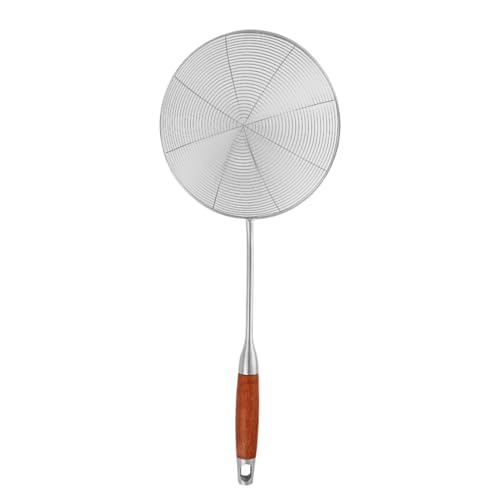 Colador Spider - Malla Fina de Acero Inoxidable | Espumadera de alambre, cuchara de red de alambre de cocina con mango para freír comida, Pasta, espaguetis, fideos, cocina, freír