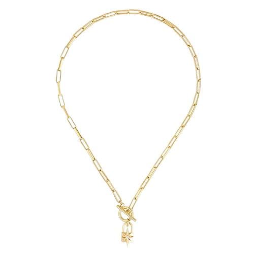 Collier étoile clé pour femmes en chaîne à maillons | Bijoux fins