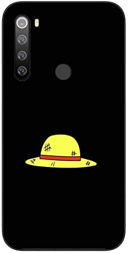 Compatible avec Xiaomi Redmi Note 8, coque One Straw Hat Piece Luffy 727, coque de téléphone en TPU souple ultra fine antichoc noir