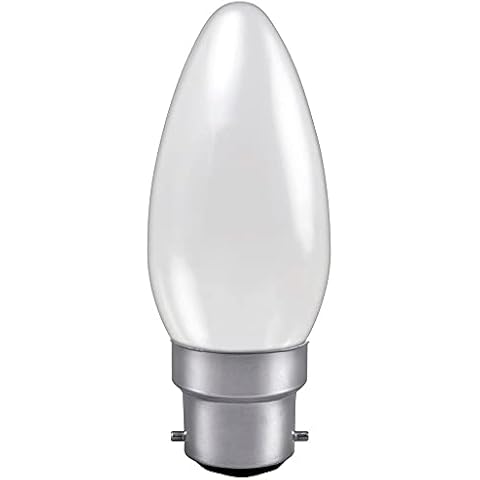 2X Opal Candle Light Bulb 40w Bayonet Cover