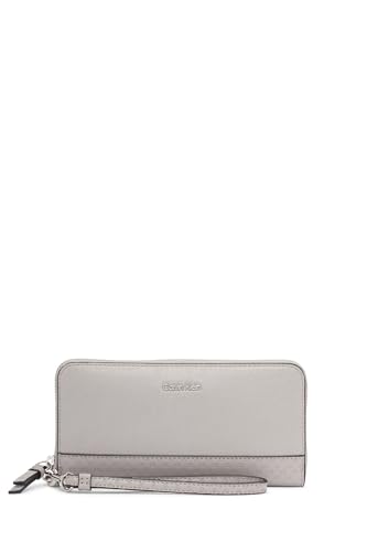 Image of Calvin Klein Women's Key Item Saffiano Continental Zip Around Wallet With Wristlet Strap