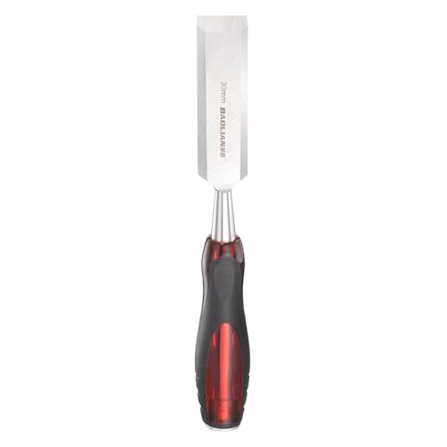 Image of sourcing map Wood Chisel 30mm / 1-3/16" CR-V Steel Beveled Edge Blade Wood Woodworking Tools with PVC Handle for Carving Woodworking DIY Projects