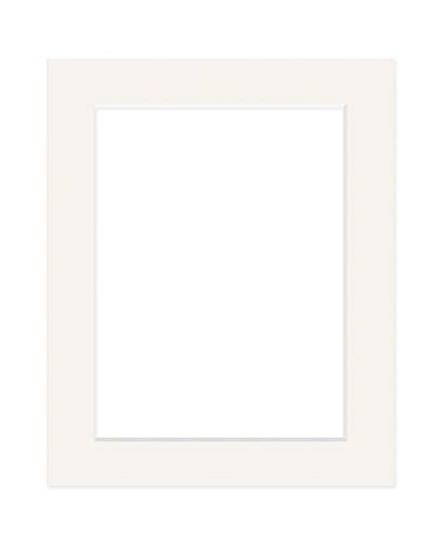 DEHA Design Passepartout Karton 50x70 cm für Bilder im Format 40x60 cm, Elfenbein