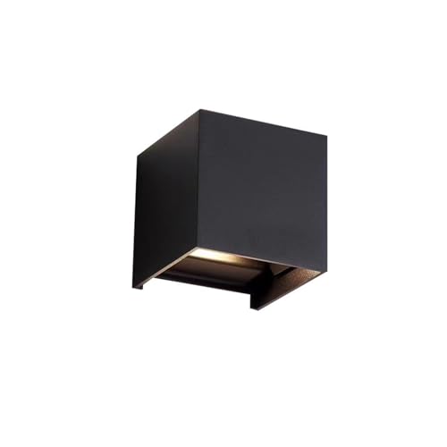Lampe murale for chambre LED luminaire extérieur étanche 1684-6W noir