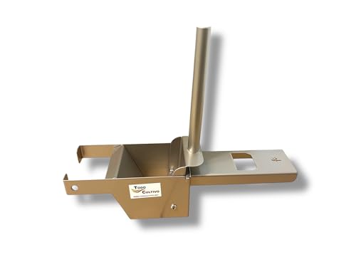 Machacador aplastador de aceitunas de verdeo, fabricado en acero lacado. Chafador de olivas.