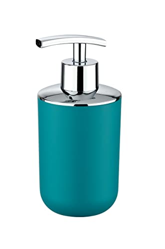 WENKO Seifenspender Brasil, nachfüllbarer Seifendosierer für Badezimmer und Küche, aus bruchsicherem Kunststoff, BPA-frei, Fassungsvermögen: 320 ml, 7,3 x 16,5 x 9 cm, Petrol WENKO Seifenspender Brasil, nachfüllbarer Seifendosierer für Badezimmer und Küche, aus bruchsicherem Kunststoff, BPA-frei, Fassungsvermögen: 320 ml, 7,3 x 16,5 x 9 cm, Petrol